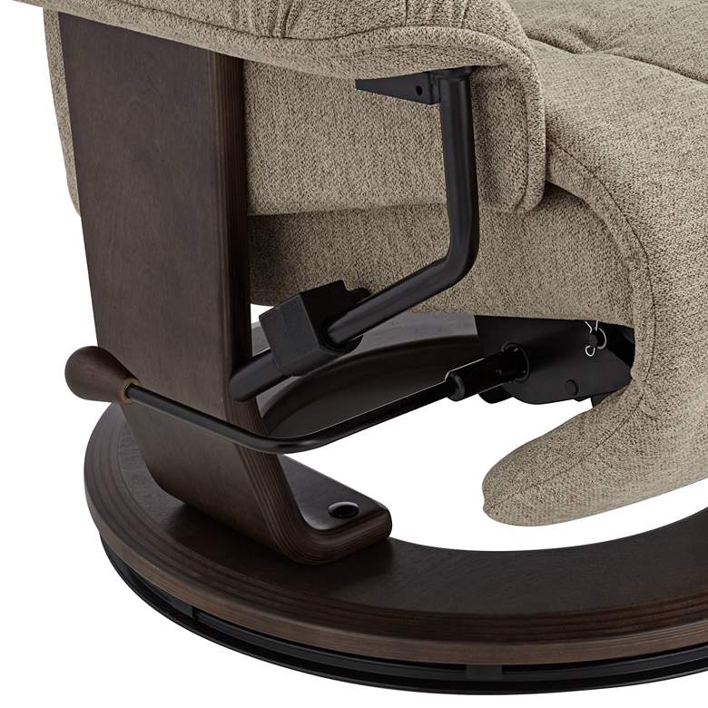 Image 5 BenchMaster Annika Chestnut Fabric Adjustable Swivel Recliner more views