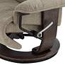 6_BenchMaster Annika Chestnut Fabric Adjustable Swivel Recliner more views