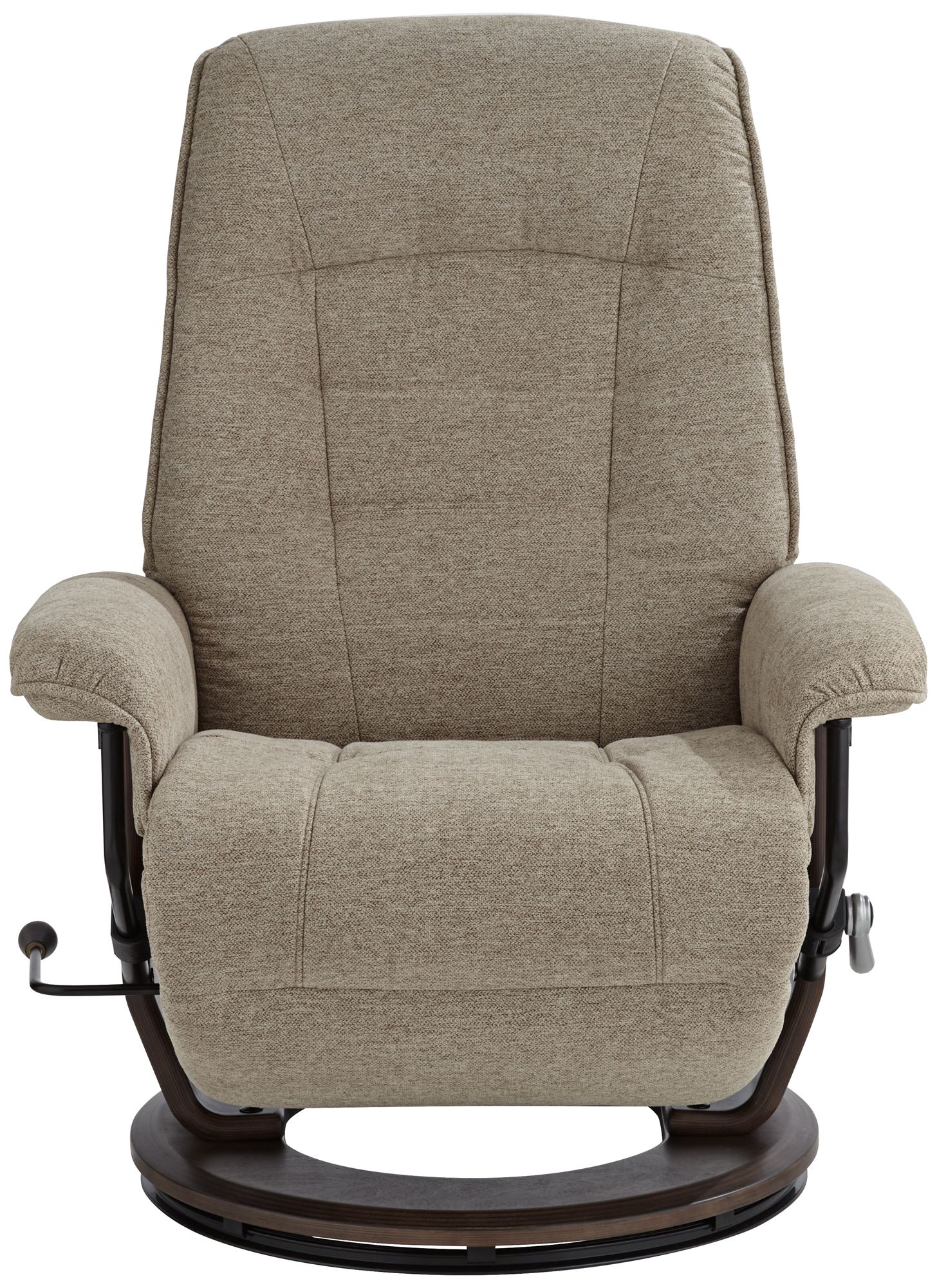 BenchMaster Annika Chestnut Fabric Adjustable Swivel Recliner