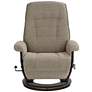BenchMaster Annika Chestnut Fabric Adjustable Swivel Recliner