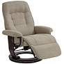 BenchMaster Annika Chestnut Fabric Adjustable Swivel Recliner