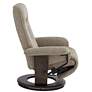 BenchMaster Annika Chestnut Fabric Adjustable Swivel Recliner