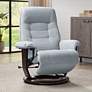 1_BenchMaster Annika Sky Blue Fabric Adjustable Swivel Recliner