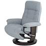 BenchMaster Annika Sky Blue Fabric Adjustable Swivel Recliner