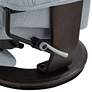 6_BenchMaster Annika Sky Blue Fabric Adjustable Swivel Recliner more views
