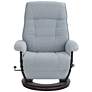 BenchMaster Annika Sky Blue Fabric Adjustable Swivel Recliner