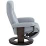 BenchMaster Annika Sky Blue Fabric Adjustable Swivel Recliner