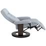 BenchMaster Annika Sky Blue Fabric Adjustable Swivel Recliner