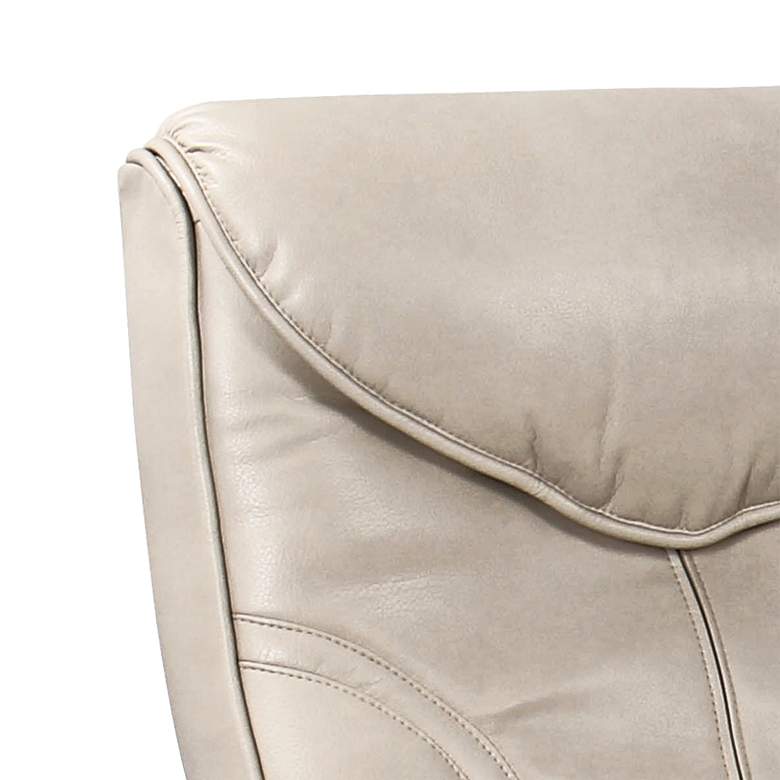 Image 5 BenchMaster Newport 30" Wide Taupe Swivel Recliner and Slanted Ottoman more views