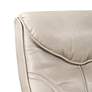 5_BenchMaster Newport 30" Wide Taupe Swivel Recliner and Slanted Ottoman more views