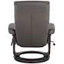 Benchmaster Peregrine Charcoal Faux Leather Flip Up Swivel Recliner