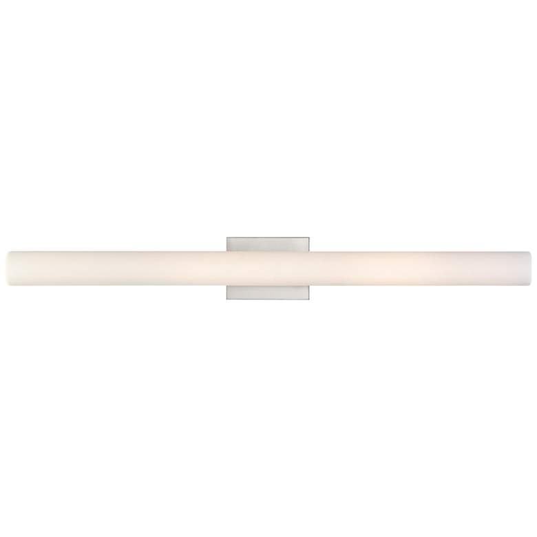 Image 1 Bend; LED Large Vanity; Brushed Nickel Finish with White Acrylic