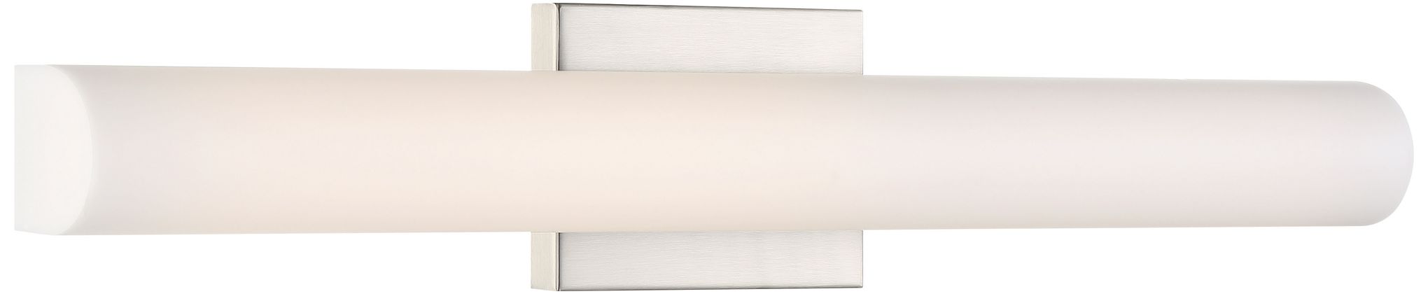 Image 2 Bend; LED Medium Vanity; Brushed Nickel Finish with White Acrylic more views