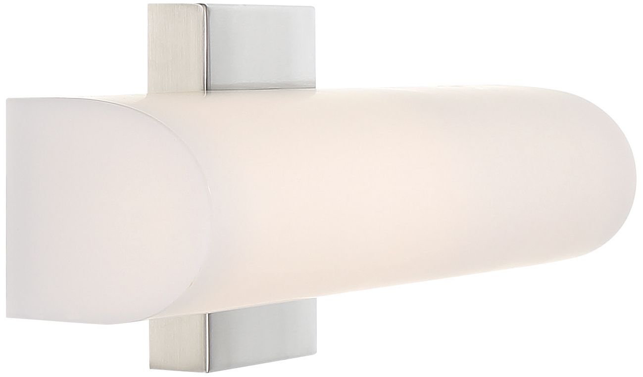 Image 3 Bend; LED Medium Vanity; Brushed Nickel Finish with White Acrylic more views