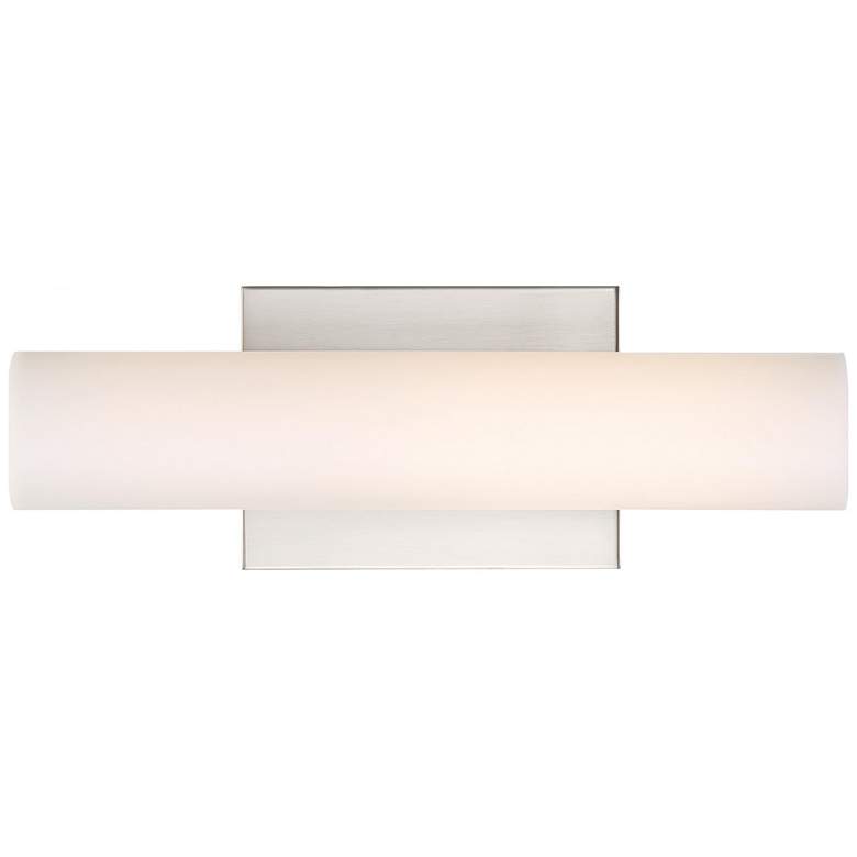 Image 1 Bend; LED Small Vanity; Brushed Nickel Finish with White Acrylic