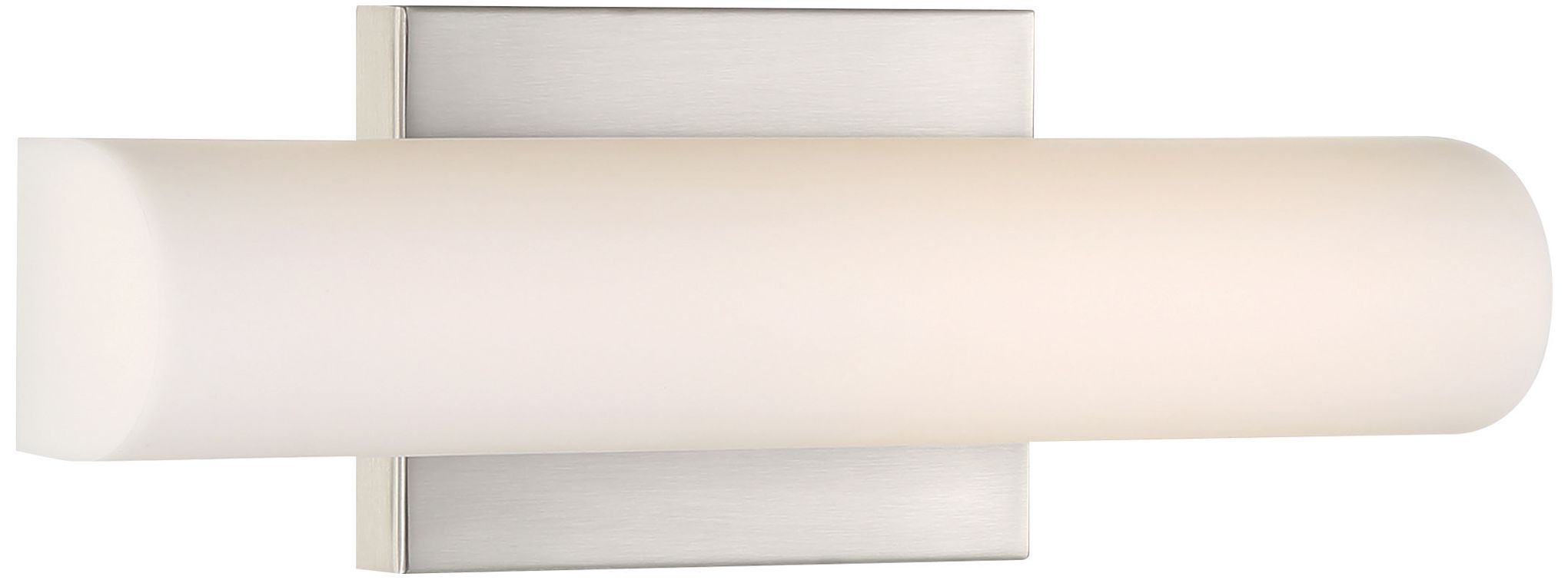 Image 2 Bend; LED Small Vanity; Brushed Nickel Finish with White Acrylic more views