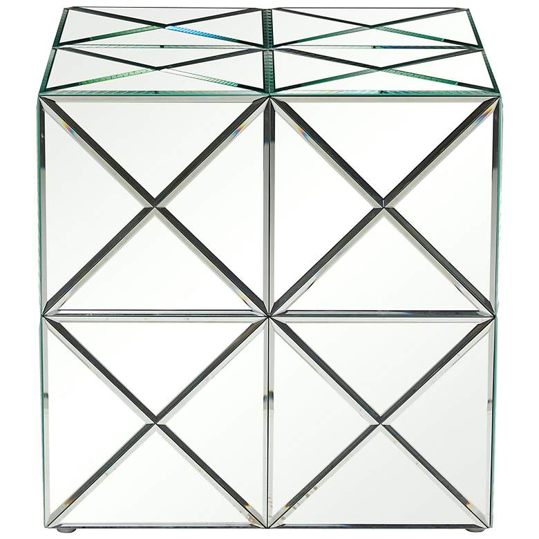 Image 4 Bender 17 3/4" Wide Silver Mirrored Square Accent End Table more views