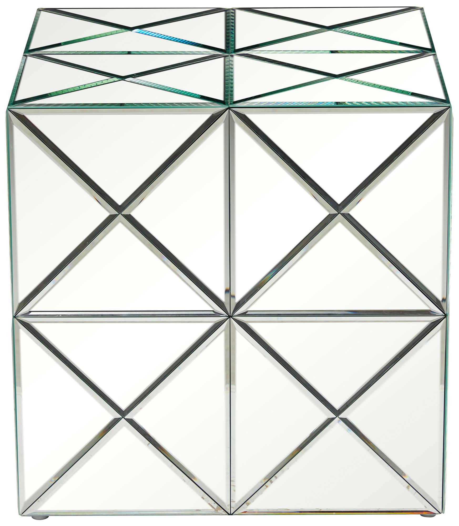 Image 5 Bender 17 3/4" Wide Silver Mirrored Square Accent End Table more views