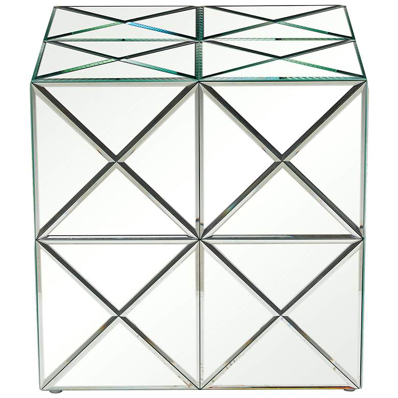 Image 5 Bender 17 3/4" Wide Silver Mirrored Square Accent End Table more views
