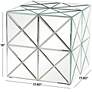 Bender 17 3/4" Wide Silver Mirrored Square Accent End Table