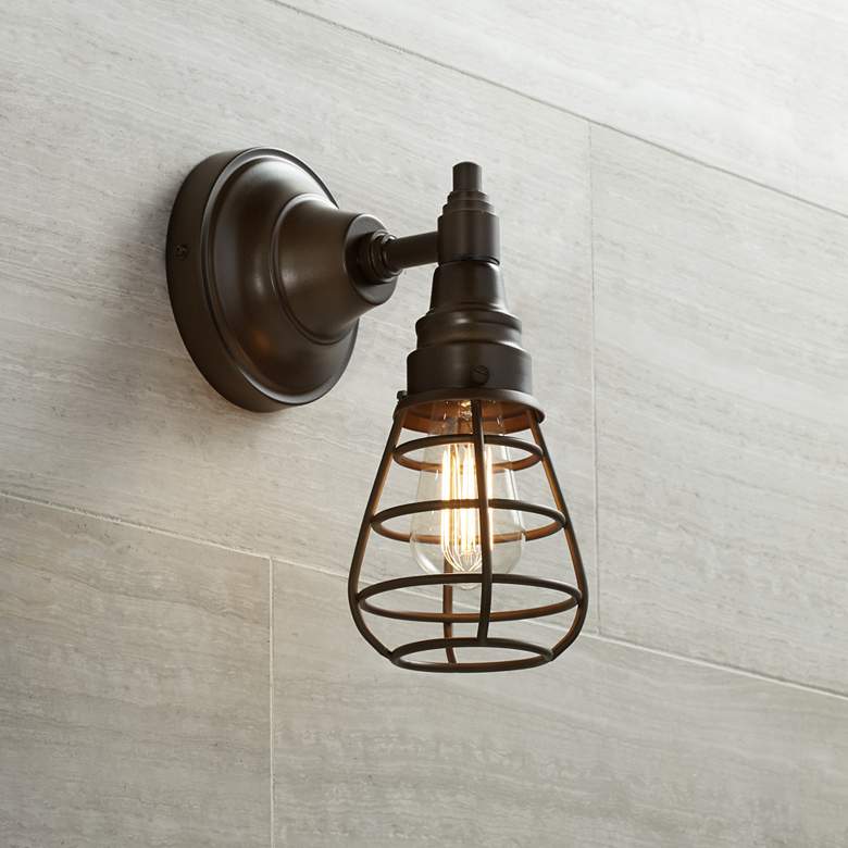 Image 1 Bendlin Industrial 12 inch High Oil-Rubbed Bronze Wall Sconce