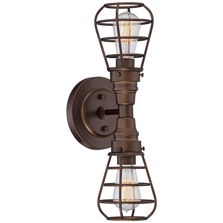 Image 1 Bendlin Industrial 18 inchH Oil-Rubbed Bronze 2-Light LED Sconce