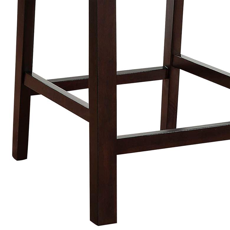Image 4 Bendorm 24 1/4" Dark Oak Wood Counter Stools Set of 2 more views