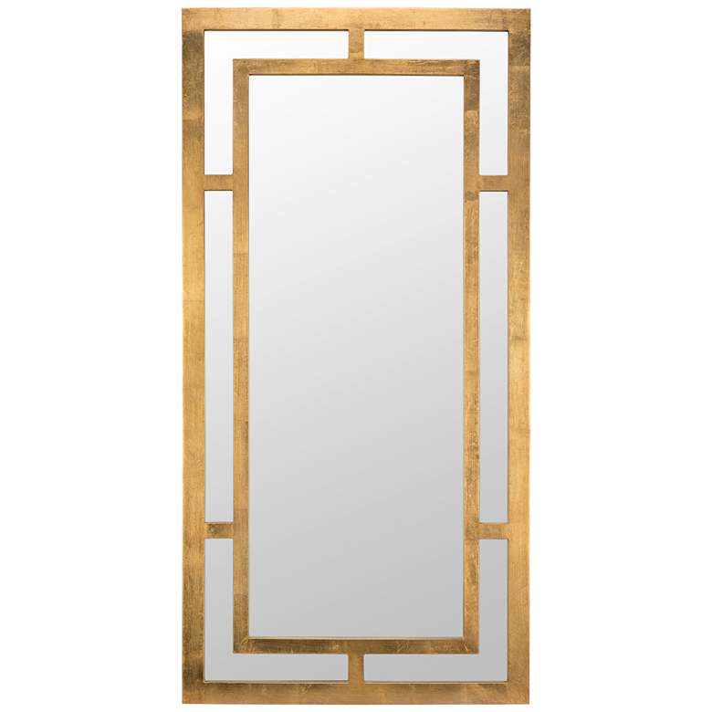 Image 2 Benedict Gold 20 inch x 40 inch Rectangle Wall Mirror
