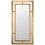 Benedict Gold 20" x 40" Rectangle Wall Mirror