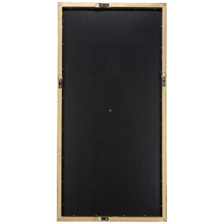 Image 4 Benedict Gold 20" x 40" Rectangle Wall Mirror more views