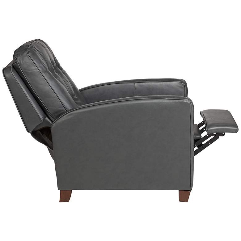 Image 5 Benedict Livorno Gray Leather 3-Way Recliners Set of 2 more views
