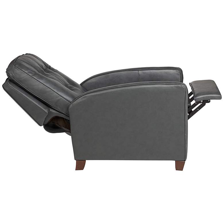 Image 6 Benedict Livorno Gray Leather 3-Way Recliners Set of 2 more views