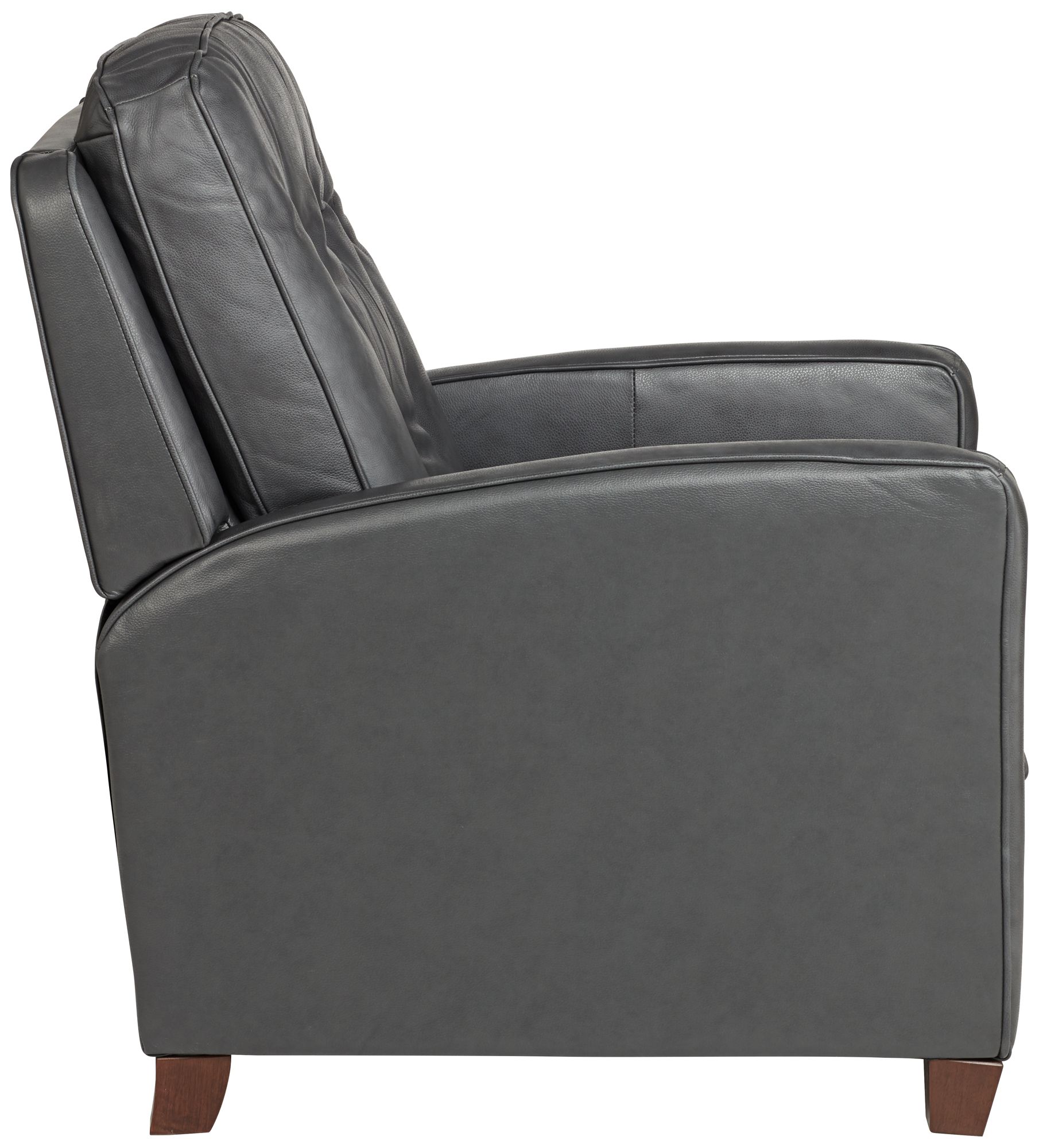 Benedict Livorno Gray Leather 3-Way Recliners Set of 2