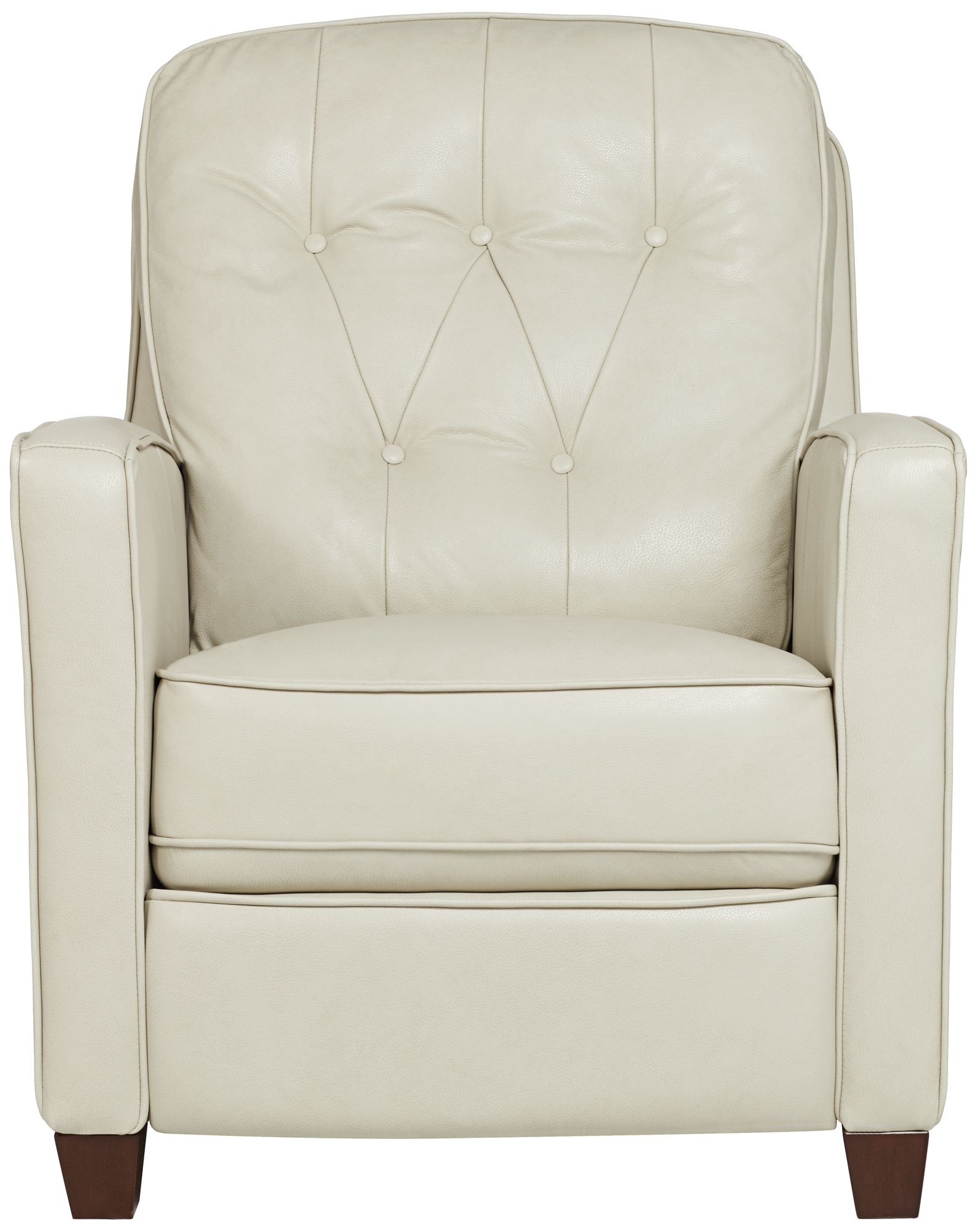 Benedict Livorno Pearl Off-White Leather 3-Way Recliners Set of 2