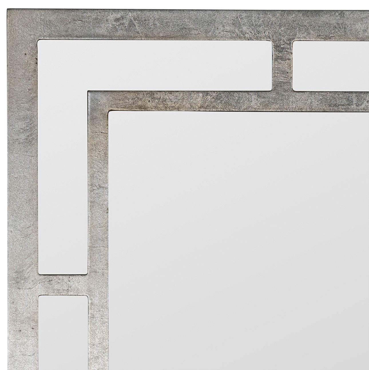 Benedict Shiny Silver 20" x 40" Rectangular Wall Mirror 535T2