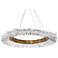Benediction 38 1/4"W Aged Brass Crystals LED Pendant Light