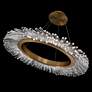 4_Benediction 38 1/4"W Aged Brass Crystals LED Pendant Light more views