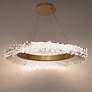 5_Benediction 38 1/4"W Aged Brass Crystals LED Pendant Light more views