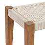 2_Bengal 46" Wide Manor Mango Wood and White Jute Yarn Bench more views