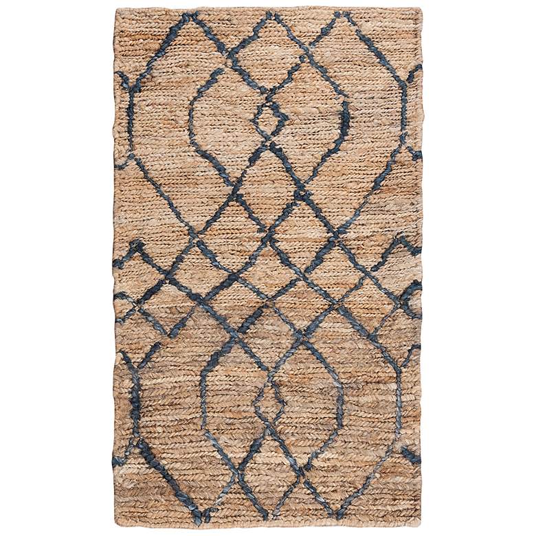 Image 1 Bengal BNL937 5'x7'6" Beige and Blue Rectangular Area Rug