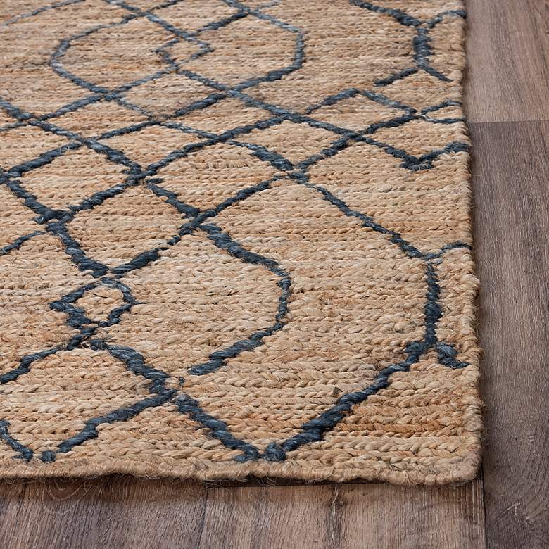 Image 5 Bengal BNL937 5&#39;x7&#39;6 inch Beige and Blue Rectangular Area Rug more views