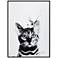 Bengal Cat 24"x18" Printed Glass Framed Wall Art