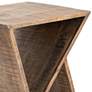 Bengal Manor 22" Wide Mango Wood Triangular Angled End Table