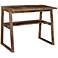 Bengal Manor 40" Wide Acacia Wood Writing Desk with USB Ports