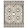Surya Beni Shag BSH-2300 Charcoal and Cream Area Rug
