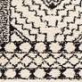 3_Beni Shag BSH-2300 5'3"x7' Charcoal Cream Indoor Area Rug more views