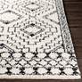 7_Beni Shag BSH-2300 5'3"x7' Charcoal Cream Indoor Area Rug more views