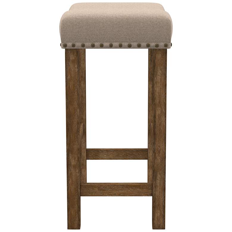 Image 5 Benicasm 26 1/2 inch Brown Fabric Counter Stools Set of 2 more views