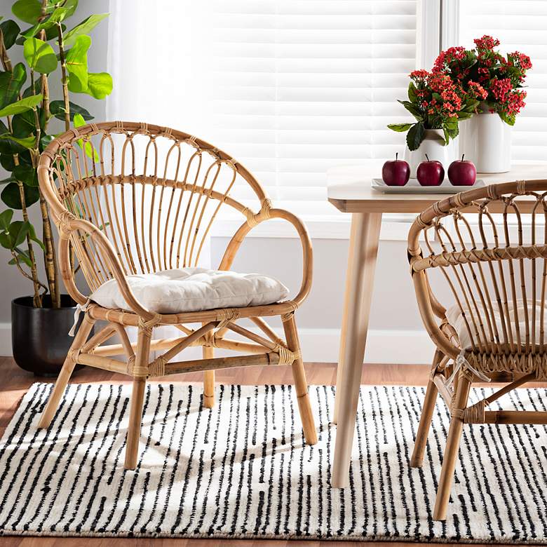 Image 7 Benicia Natural Brown Rattan Dining Chair more views