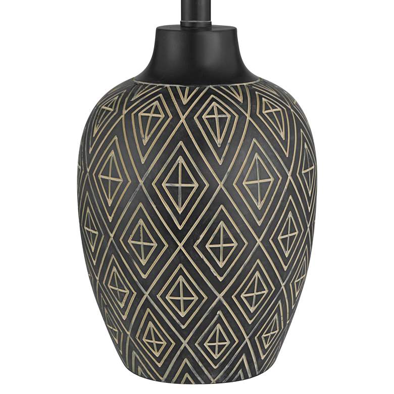 Image 6 Benito 23 1/2" High Diamond Pattern Jar Table Lamp more views